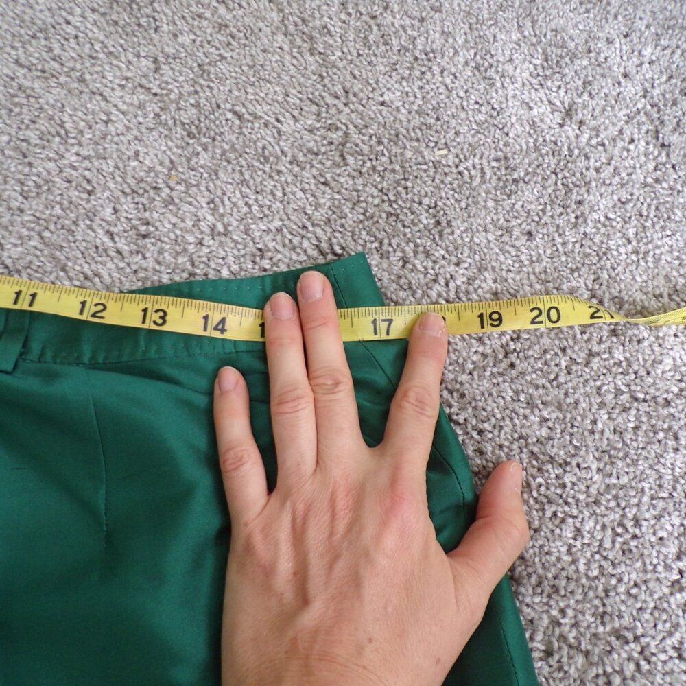 Brioni green silk wide leg pants 48 - Picture 8 of 10